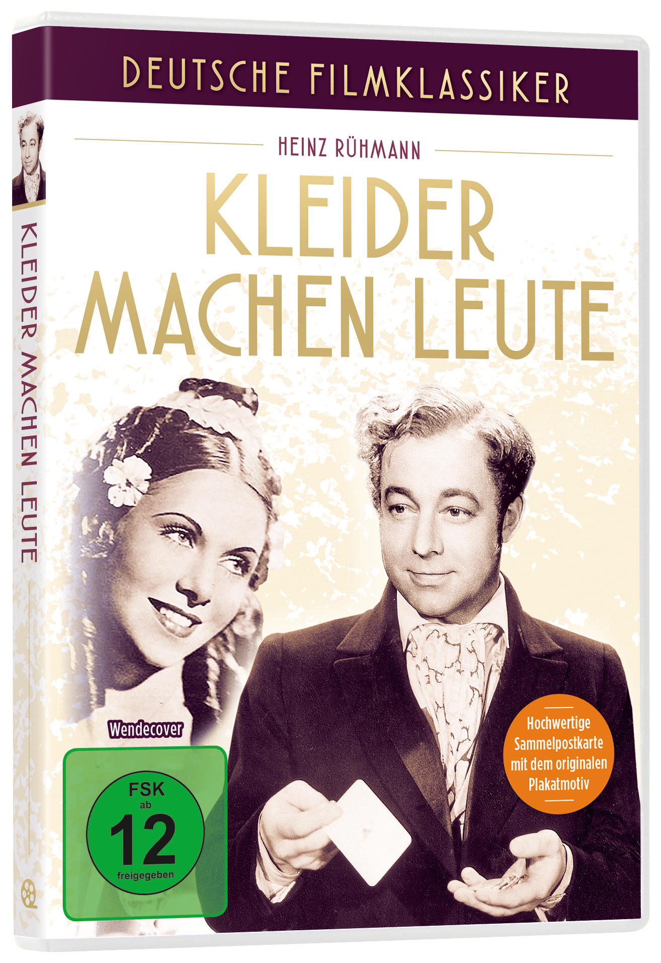 DVD-Hülle mit einem Filmplakat, das einen Mann und eine Frau zeigt.