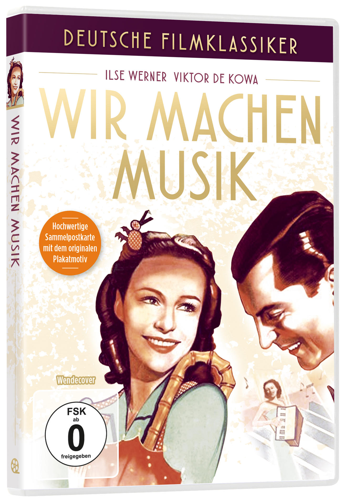 DVD-Cover mit Paar, Filmtitel und Text auf Deutsch.
