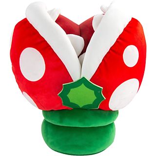 TAKARA TOMY Club Mocchi-Mocchi - Piranha Plant (Mega) - Figura di peluche (Rosso/Verde/Bianco)