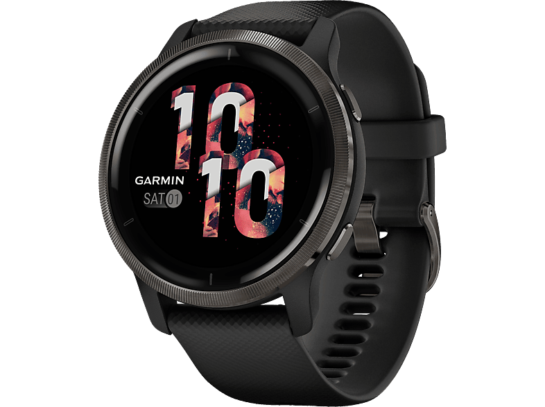 GARMIN Smartwatch Venu 2 45mm Schwarz Schiefergrau 010 02430 11