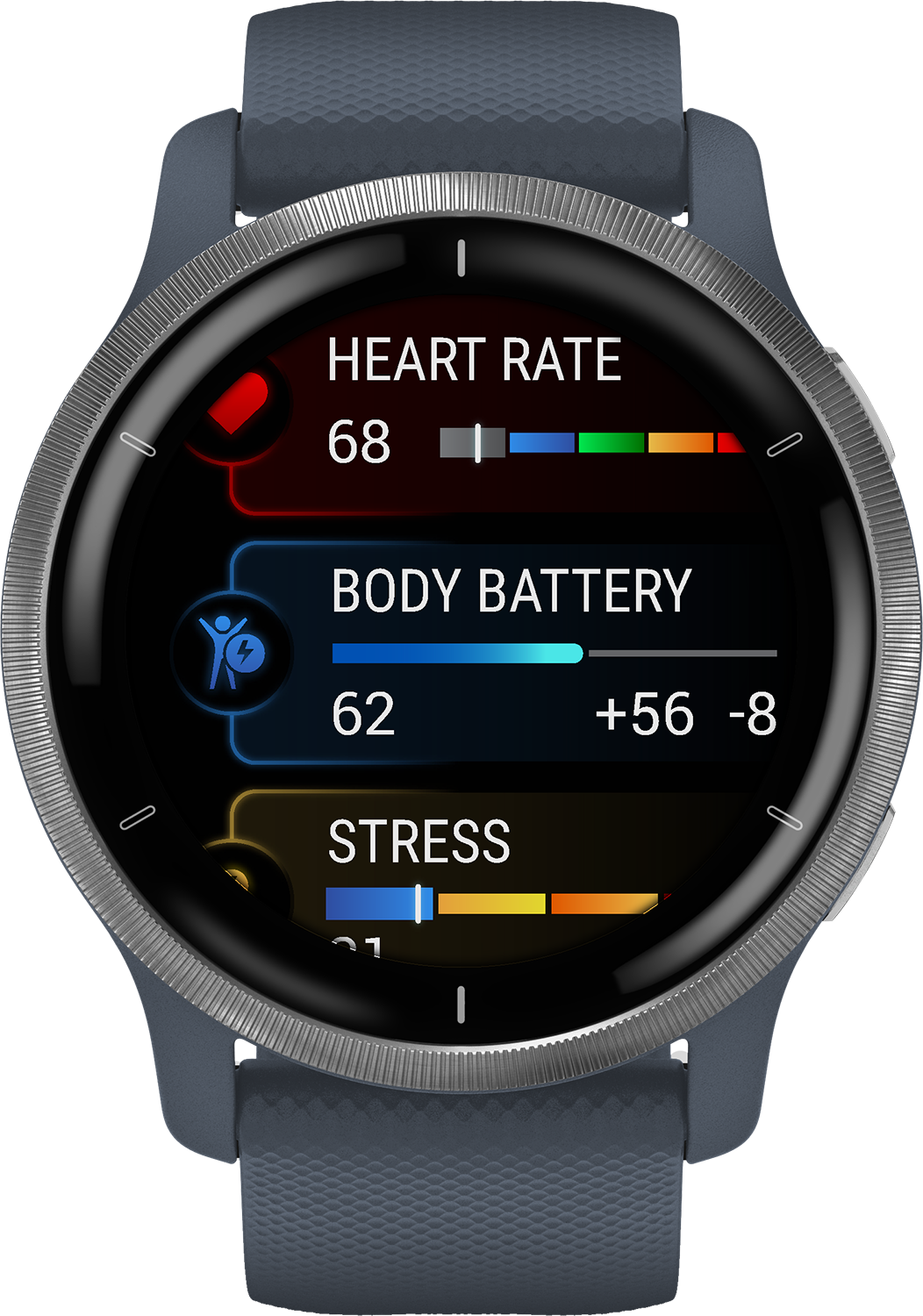 GARMIN Venu 2 Blauw/Zilver