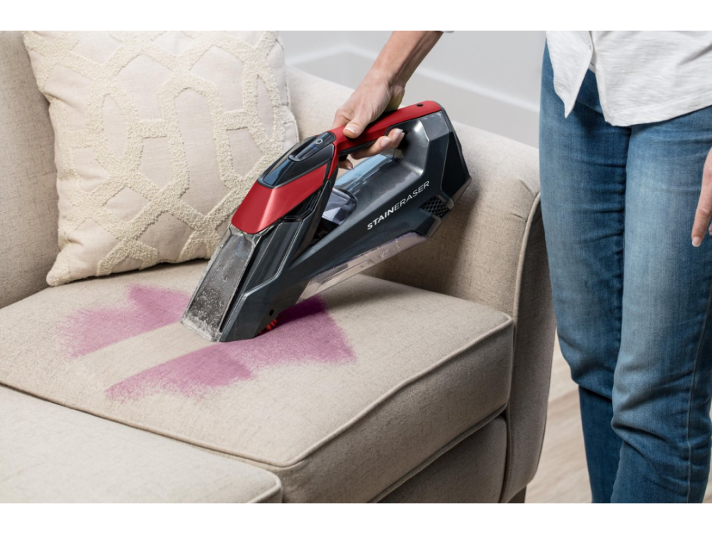 Aspirador de mano - Bissell 2005N Stain Eraser, 7.2 V, Autonomía 15 min, 0.71 l, Rojo