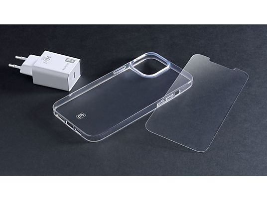 CELLULAR LINE Starter Kit - Kit d'accessoires (Convient pour le modèle: Apple iPhone 12 Pro Max)