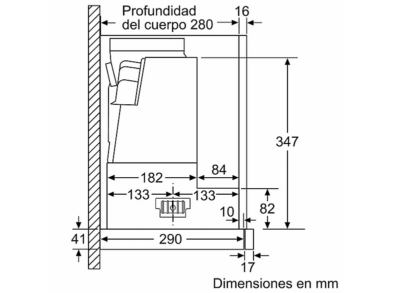 Balay Campana Telescópica 3Bt267mx Con 3 Velocidades 59.8 Cm 399 M/H Inox Clase A , Leroy Merlin - Imagen 3