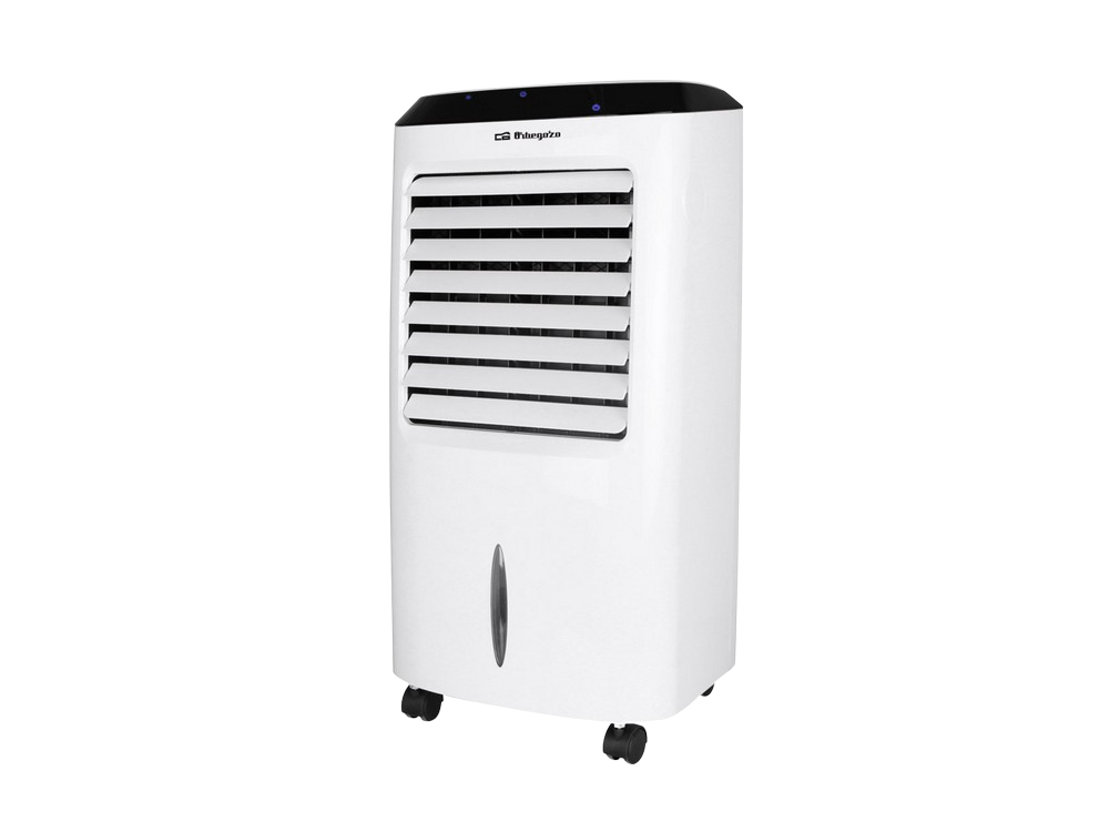 Climatizador evaporativo - Orbegozo Air 52, 65 W, 3 velocidades, Control táctil, Luces LED, Filtro, Blanco