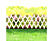 GARDEN OF EDEN 11472A Fa virágágyás szegély / kerítés, 110x34cm, fehér