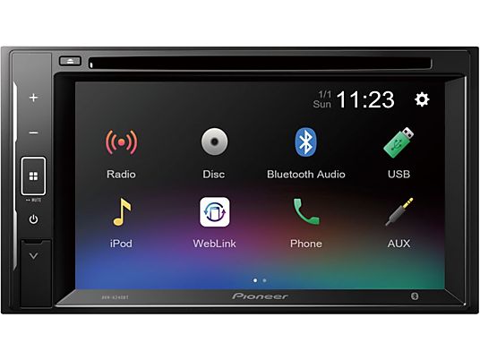 PIONEER AVH-A240BT - Autoradio (2 DIN (double-DIN), Noir)