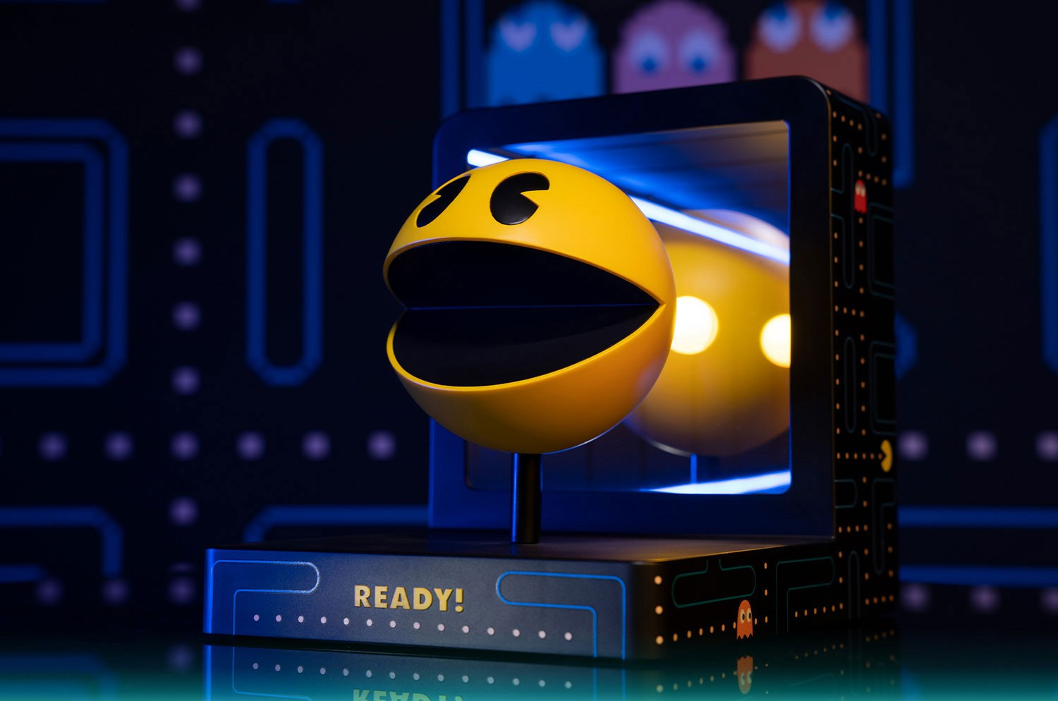FIRST 4 FIGURE Pac-Man - Statue (Gelb/Schwarz/Blau)
