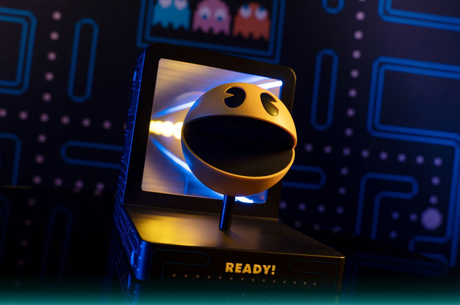 FIRST 4 FIGURE Pac-Man - Statue (Gelb/Schwarz/Blau)