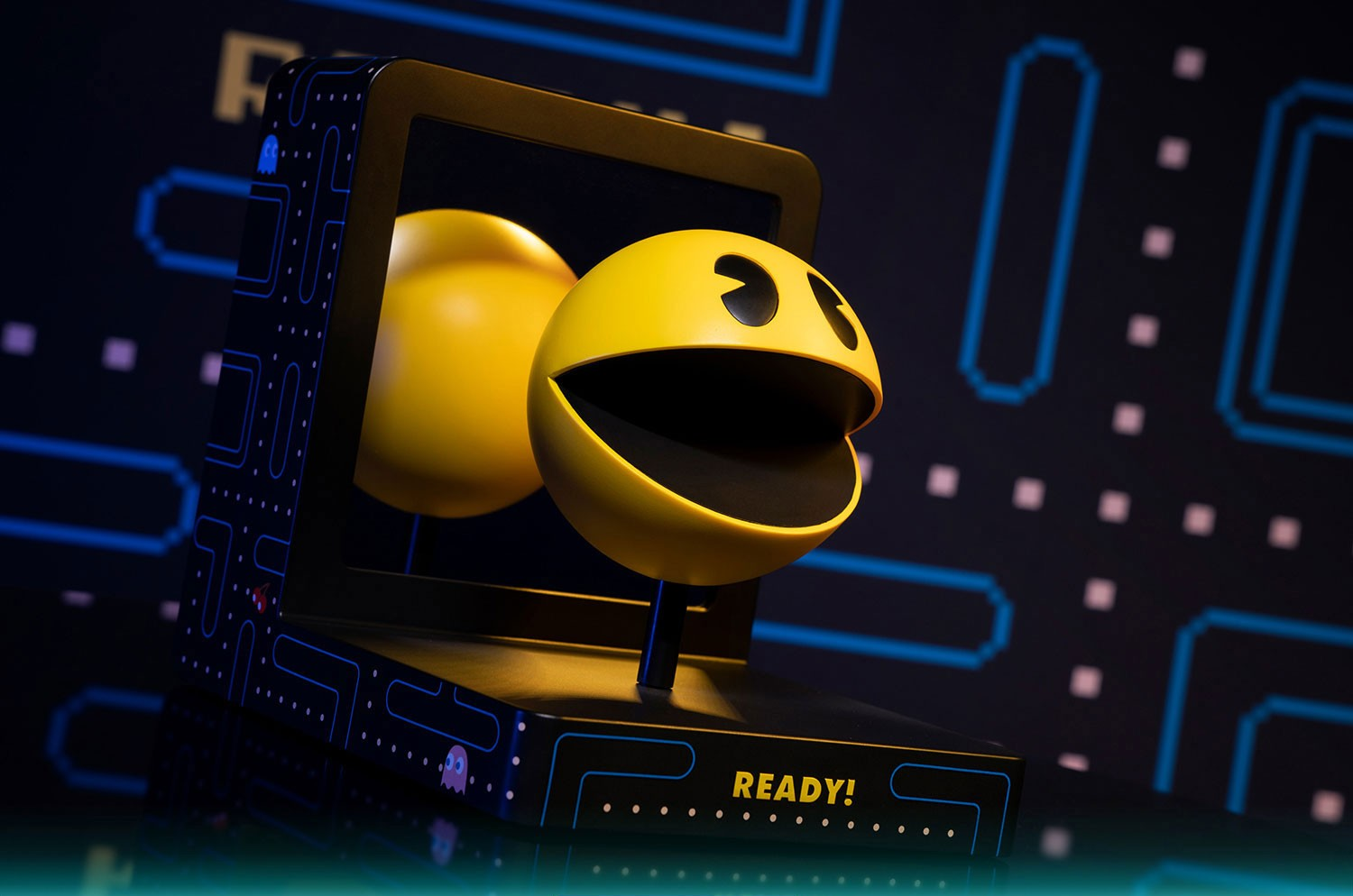 FIRST 4 FIGURE Pac-Man - Statue (Gelb/Schwarz/Blau)