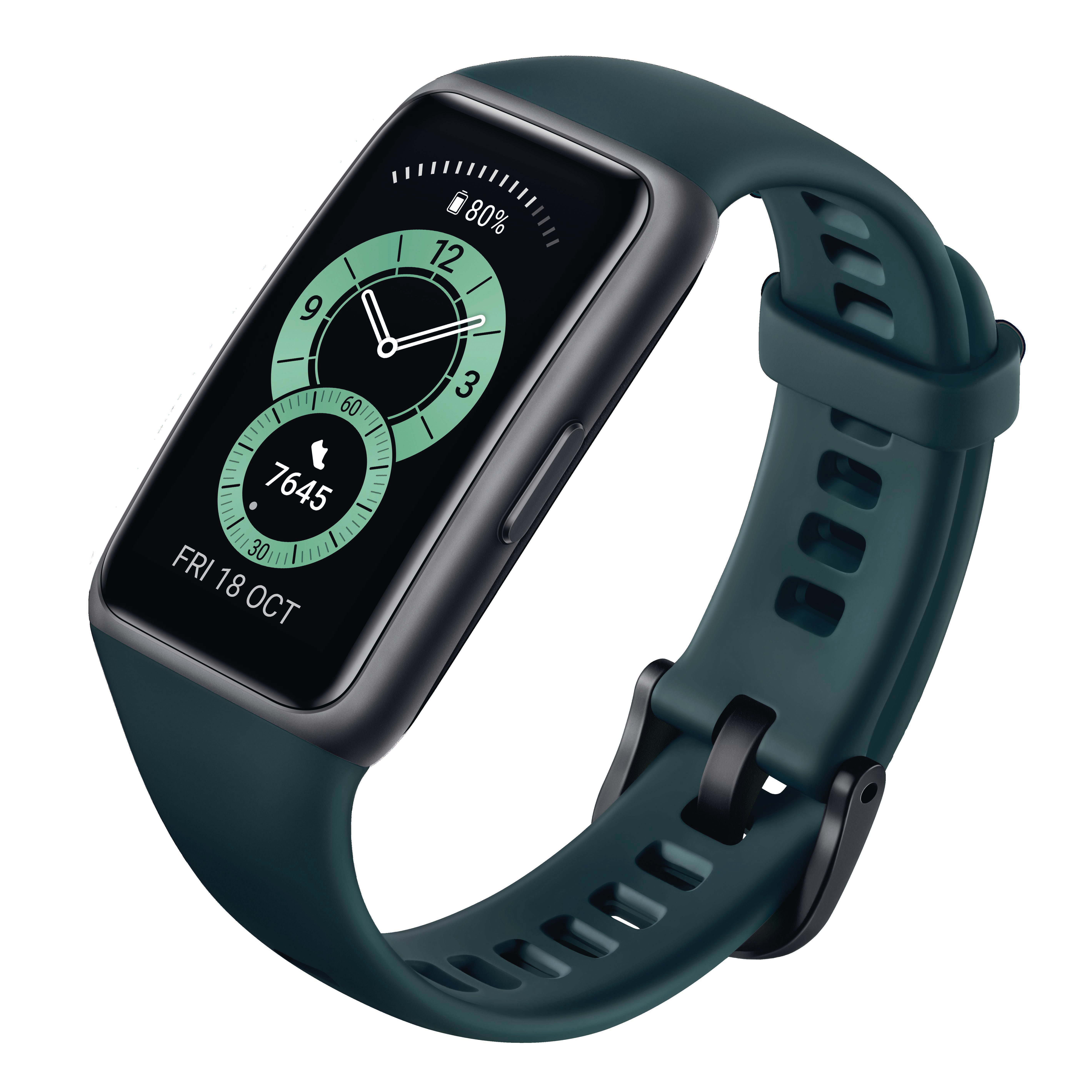 HUAWEI Band 6 (Fara-B19), Fitness Tracker, uni, Forest Green