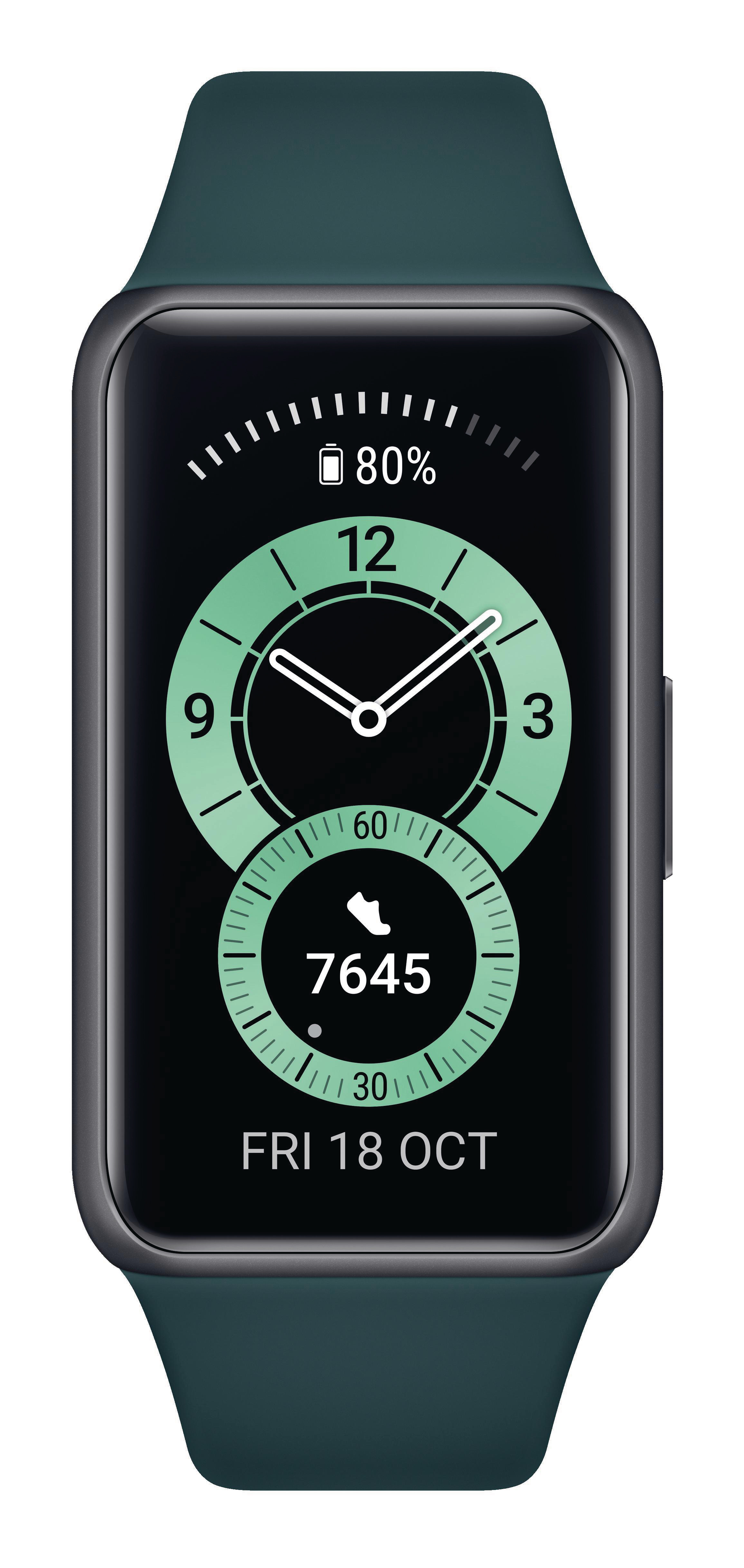 HUAWEI Band 6 (Fara-B19), Fitness Tracker, uni, Forest Green