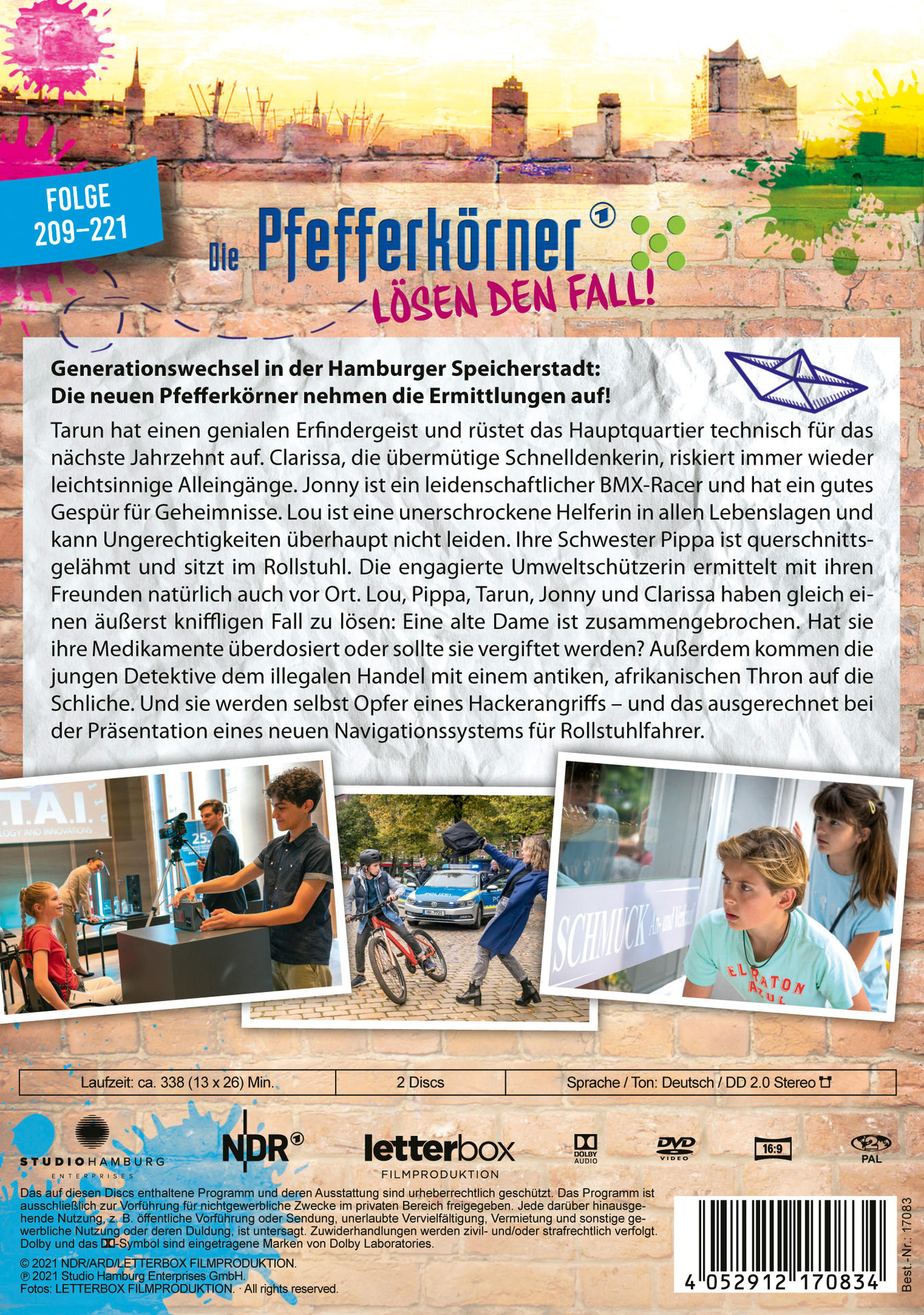 DVD-Hülle mit Text und Bildern, deutsche Sprache.