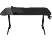 DELTACO GAMING Gamingbord DT320, metallben, justerbar höjd, inbyggd musmatta, inbyggd hängare för headset, svart