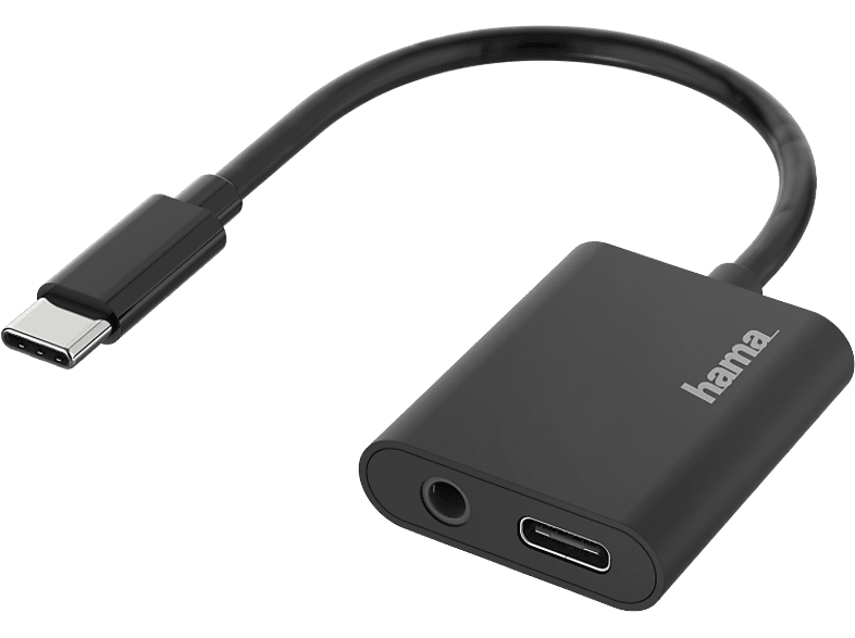 Adaptador  Hama 00200319, De conector USB-C a enchufe Jack 3.5 mm