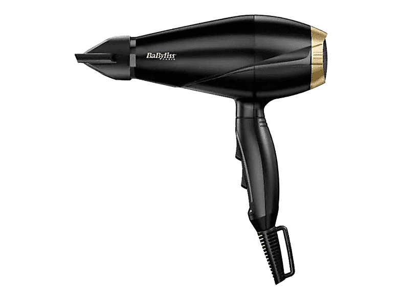 Secador - Babyliss 6704E, 2000W, 100 km/h velocidad aire, 2 Niveles, Temperaturas, Negro