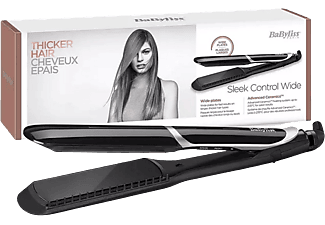 Plancha de pelo | BaByliss ST397E, Iónica, Revestimiento cerámico, 5  temperaturas, Negro