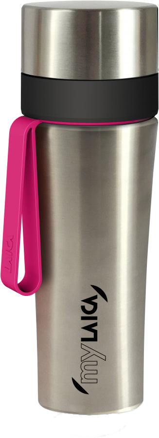 LAICA BR60B00 Fast disk rendszerű vízszűrő kulacs, pink pánttal, 0,55l