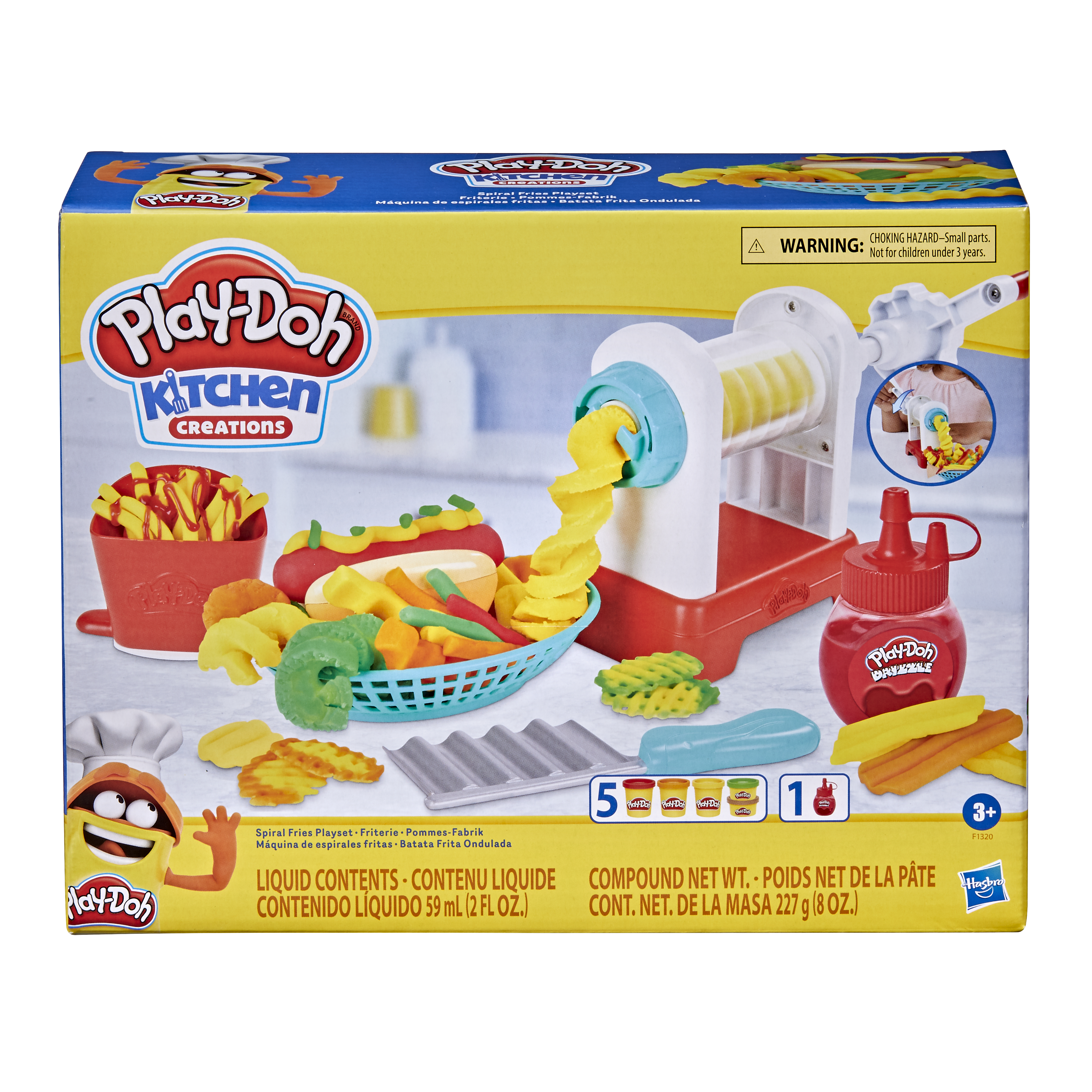 PLAY-DOH Play-Doh Pommes-Fabrik Knete Mehrfarbig