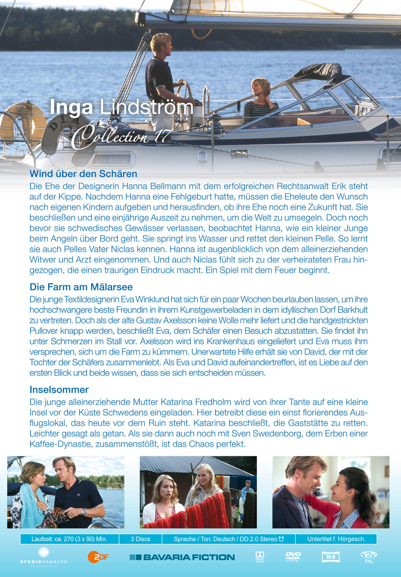 Ein Filmplakat mit schwedischem Text. Auf dem Boot sind ein Boot auf dem Wasser und Menschen zu sehen.