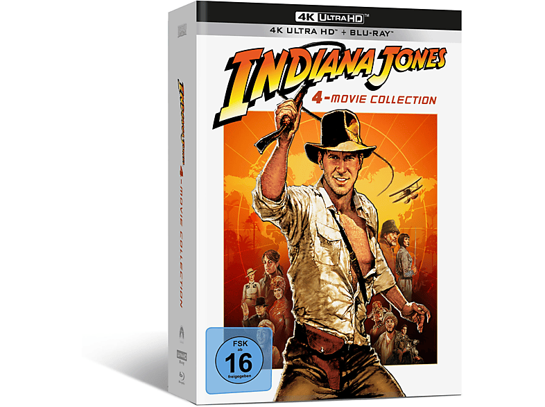 Indiana Jones 1-4 4K Ultra HD Blu-ray Blu-ray 