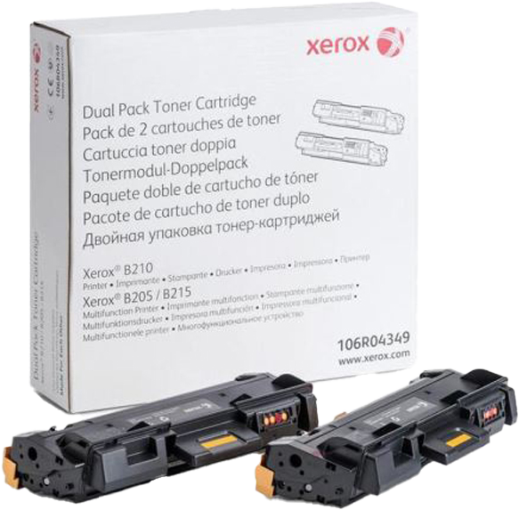 XEROX 106R04349 fekete toner 2db-os kiszerelés 2x3K