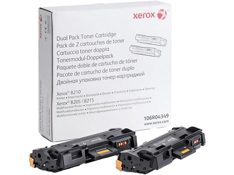 XEROX 106R04349 fekete toner 2db-os kiszerelés 2x3K