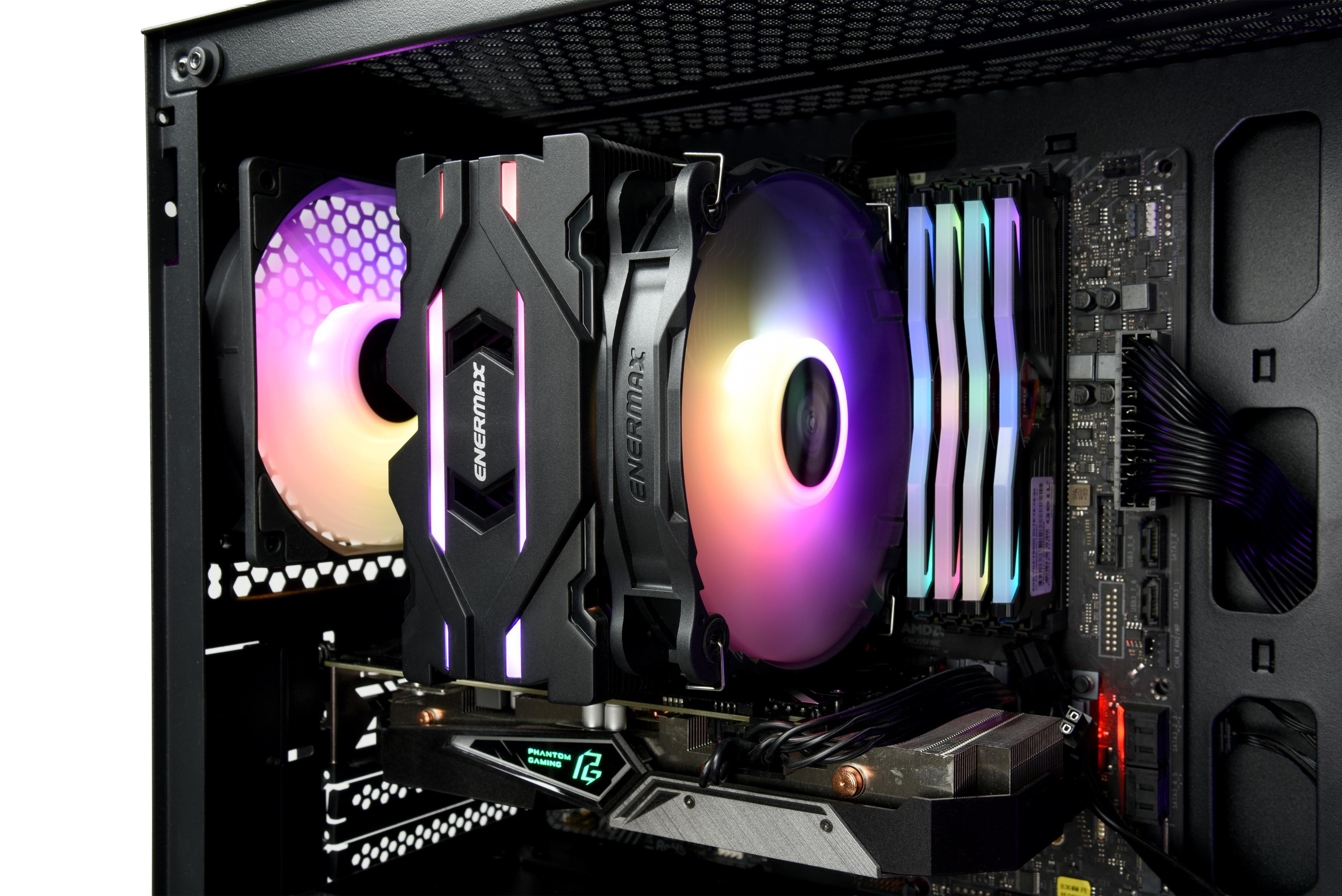 ENERMAX ETS-F40-FS ARGB CPU Kühler, Schwarz