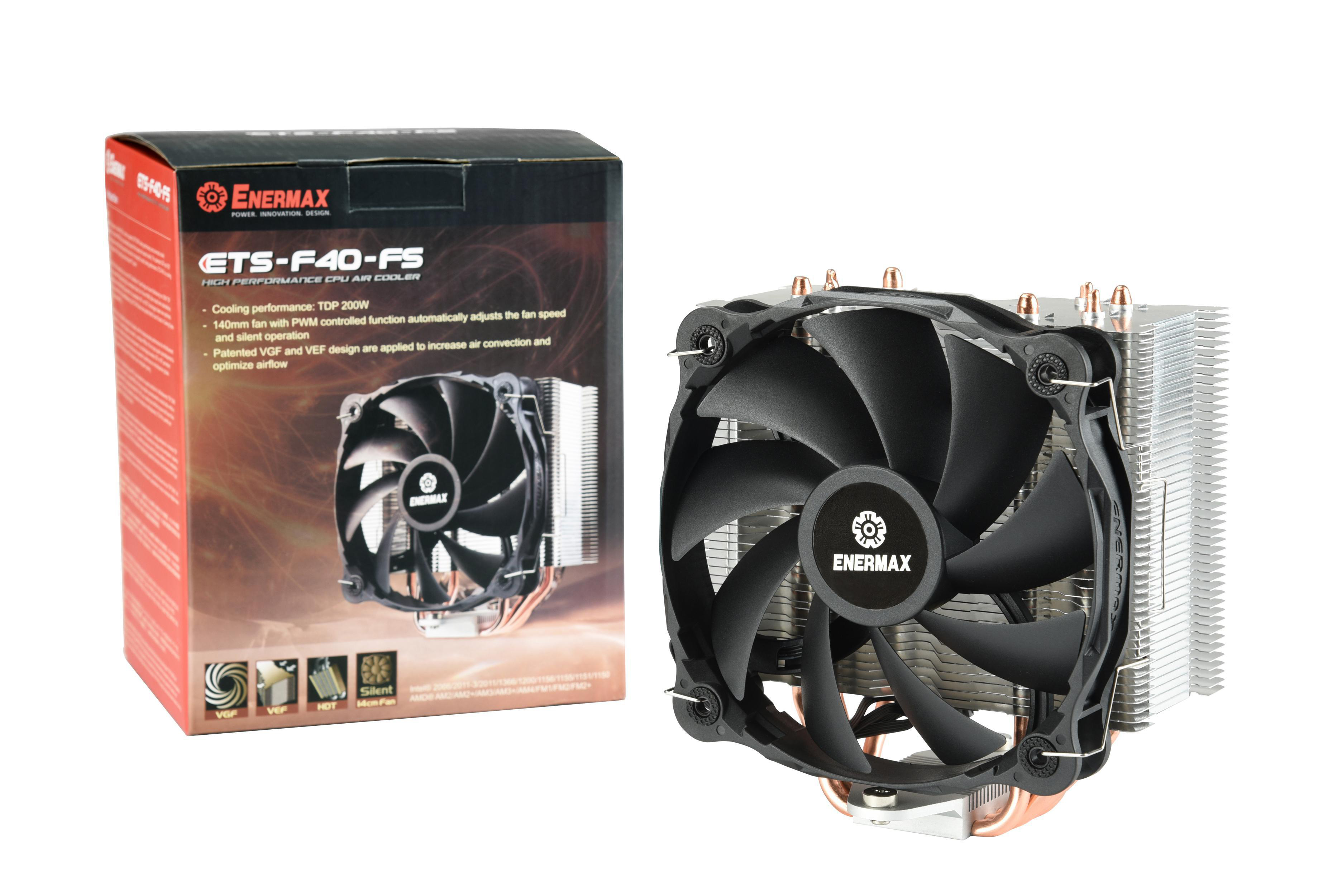 ENERMAX ETS-F40-FS Silent Edition CPU Kühler, Silber