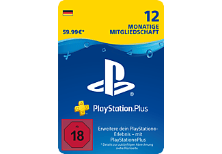 Sony PlayStation Plus: Mitgliedschaft 12 Monate DE - [PlayStation 4]