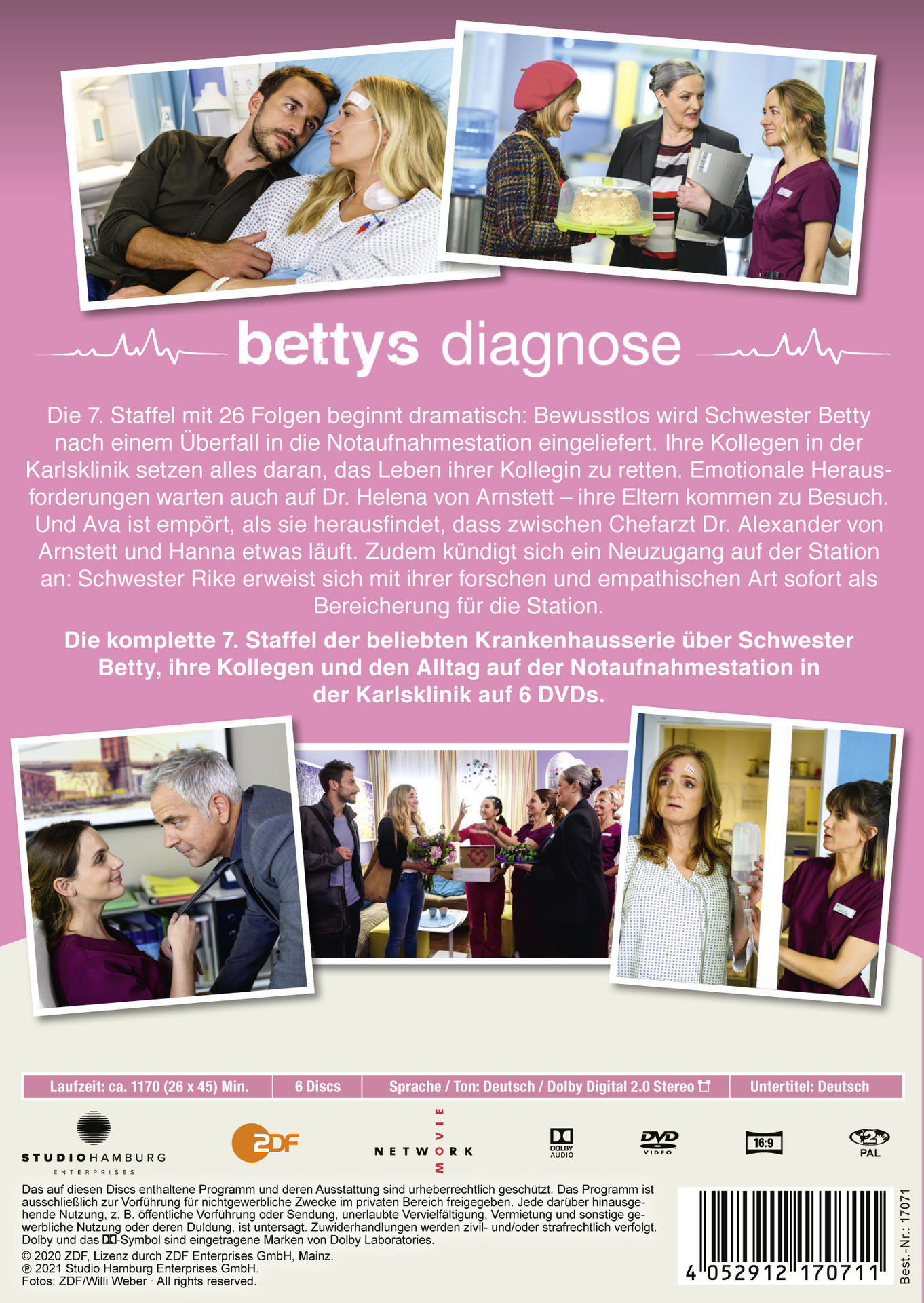 DVD-Cover mit Krankenhaus-Szene und Text auf Deutsch. Enthält mehrere Charaktere und Bilder.
