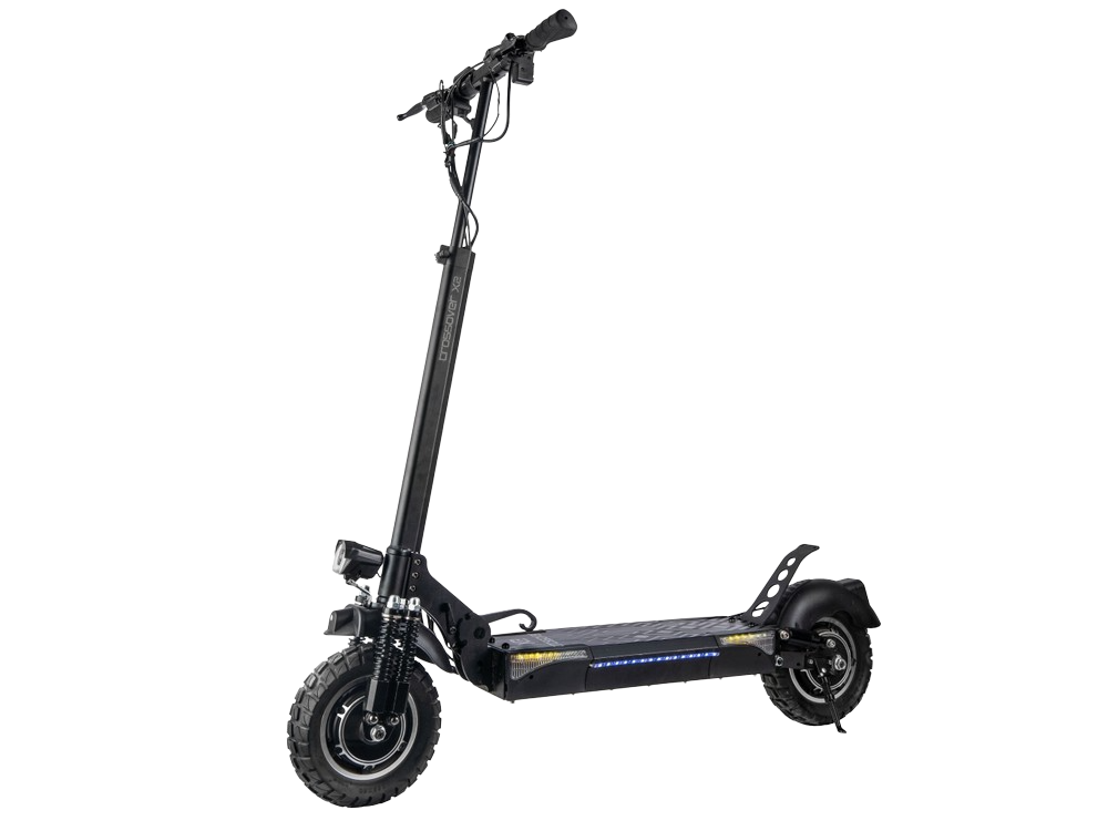 Patinete eléctrico - SmartGyro Crossover X2, 10", 1600 W, 120 kg, 13000 mAh, 25 km/h, Negro