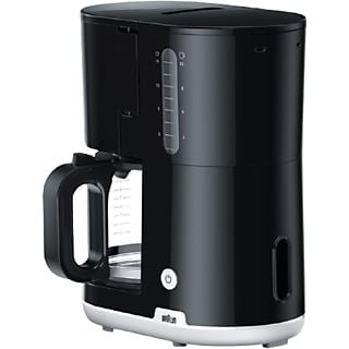 Cafetera de goteo - Braun KF1100BK, Potencia 1000 W, 15 Tazas, Apagado automático, Negro