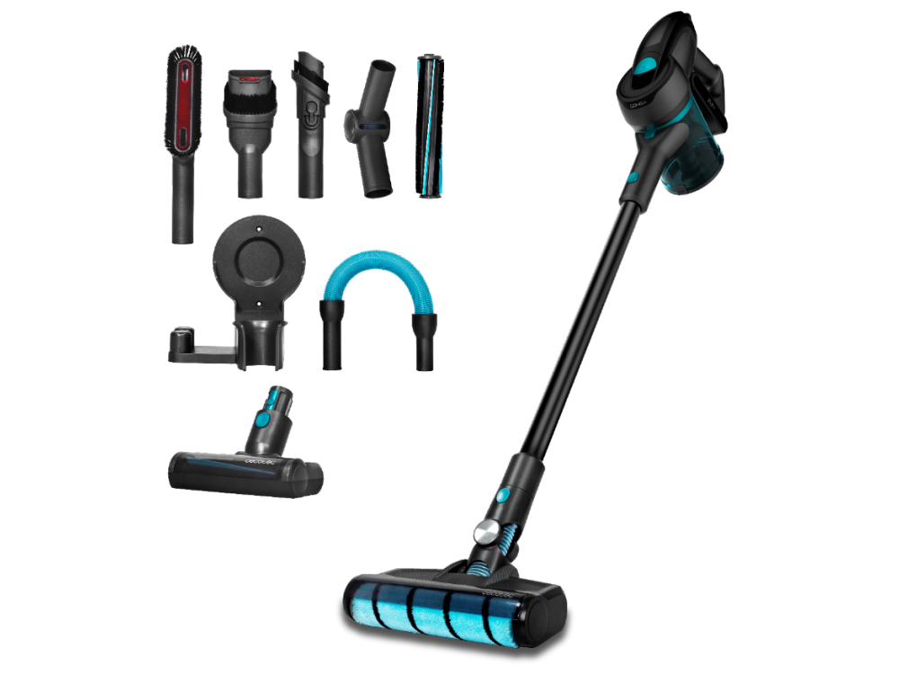 Aspirador escoba - Cecotec Conga Rockstar 700 Ultimate, 430 W, 0.8 l, Autonomía 65 min, 83 dB, Negro