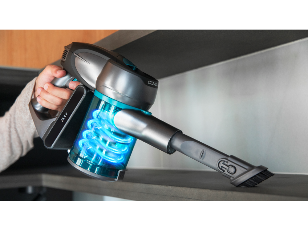 Aspirador escoba - Cecotec Conga Rockstar 700 Ultimate, 430 W, 0.8 l, Autonomía 65 min, 83 dB, Negro
