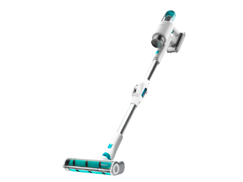 Aspirador escoba - Cecotec Conga RockStar 200 Vital ErgoFlex, 330 W, 80 dB, 0.4 l, Autonomía 50 min, Blanco