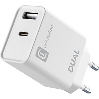 CELLULAR LINE ACHIPHUSB2PD20WW - Chargeur d'alimentation USB-C (Blanc)