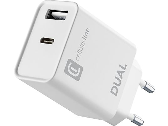 CELLULAR LINE ACHIPHUSB2PD20WW - Chargeur d'alimentation USB-C (Blanc)