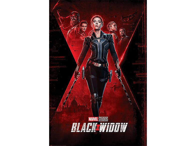 PYRAMID INTERNATIONAL Black Widow Scarlett Poster Johansson Marvel Teaser
