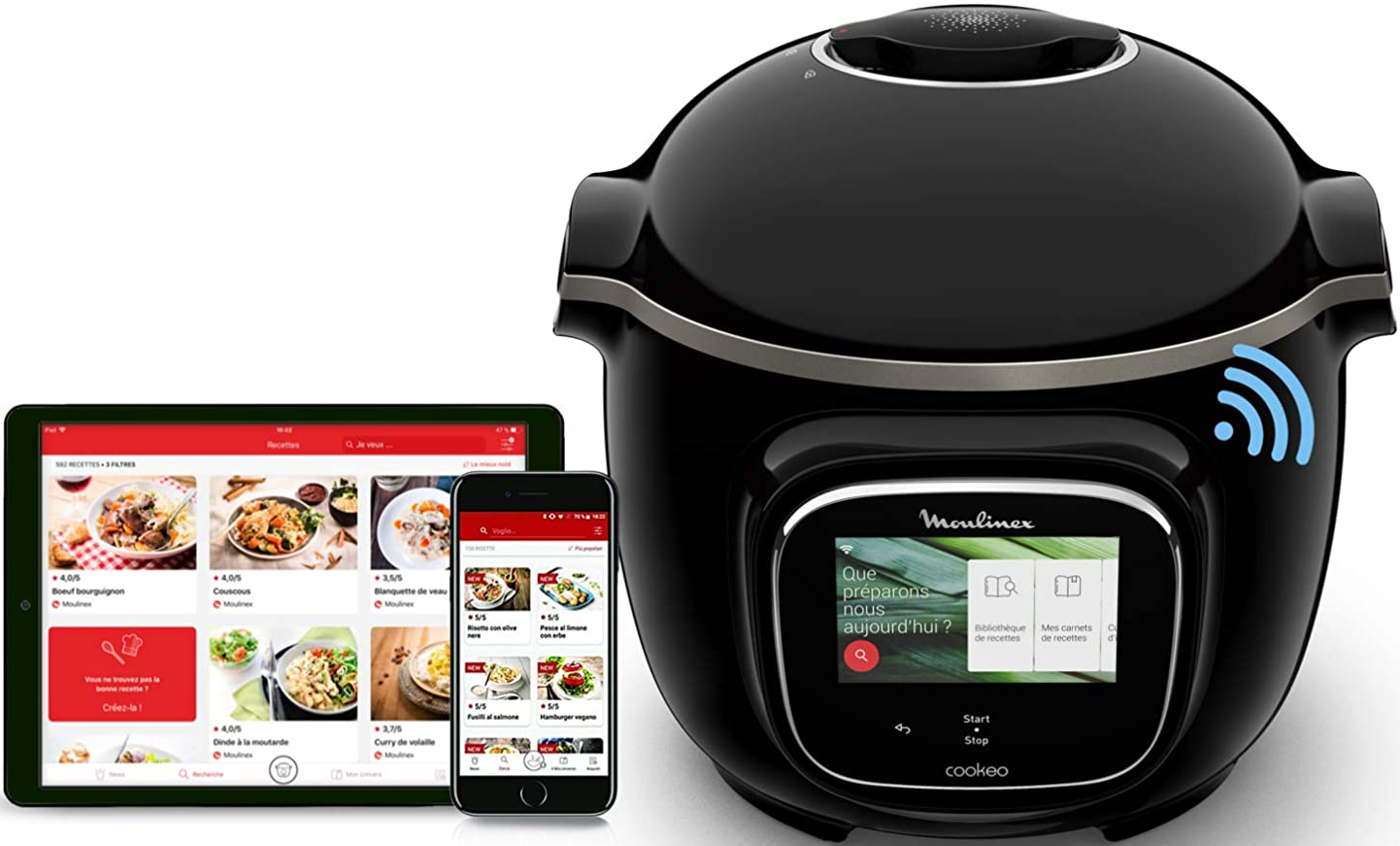 MOULINEX Cookeo Touch (CE9028) Multicuiseur (Noir)