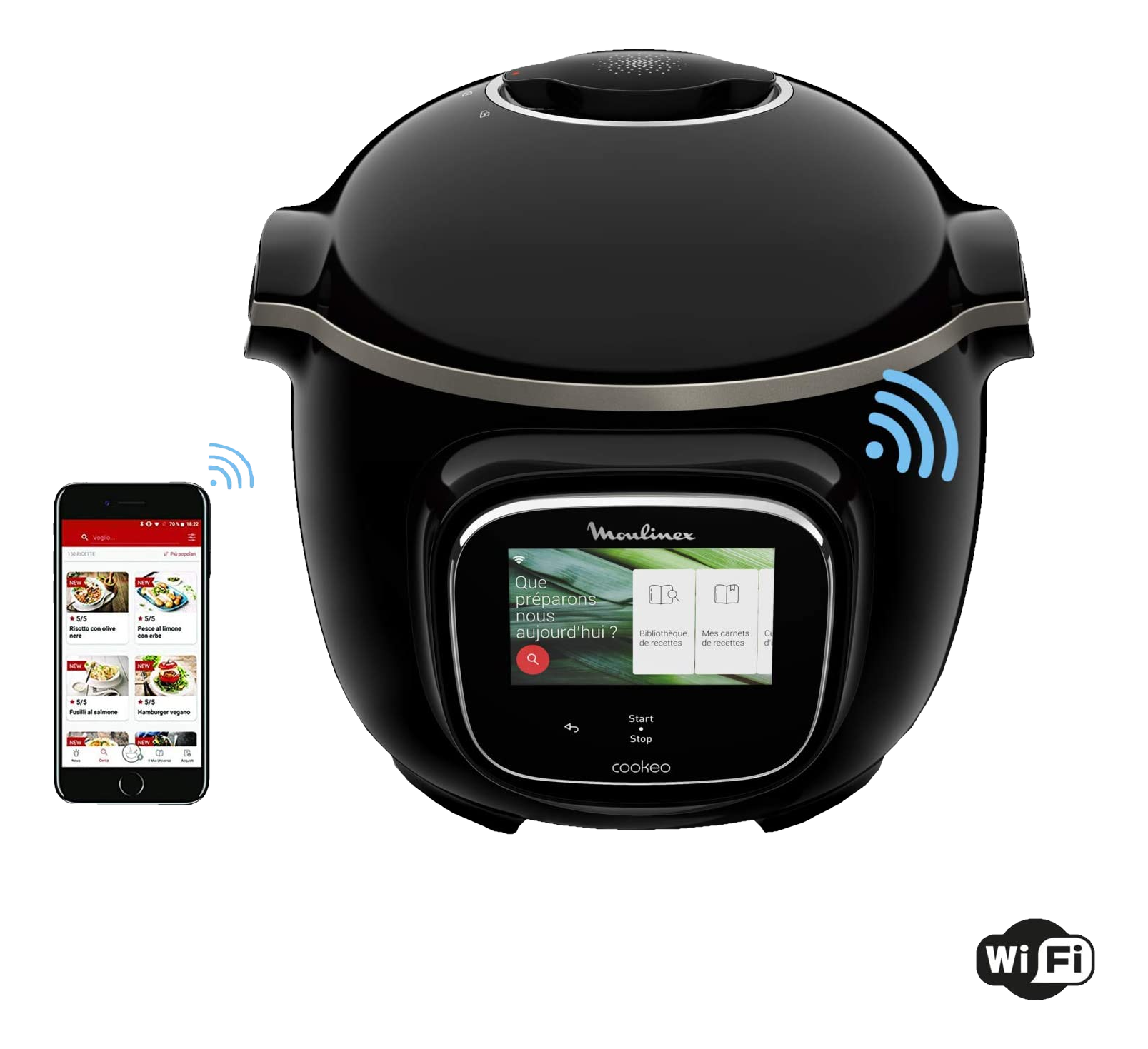 MOULINEX Cookeo Touch (CE9028) Multicuiseur (Noir)