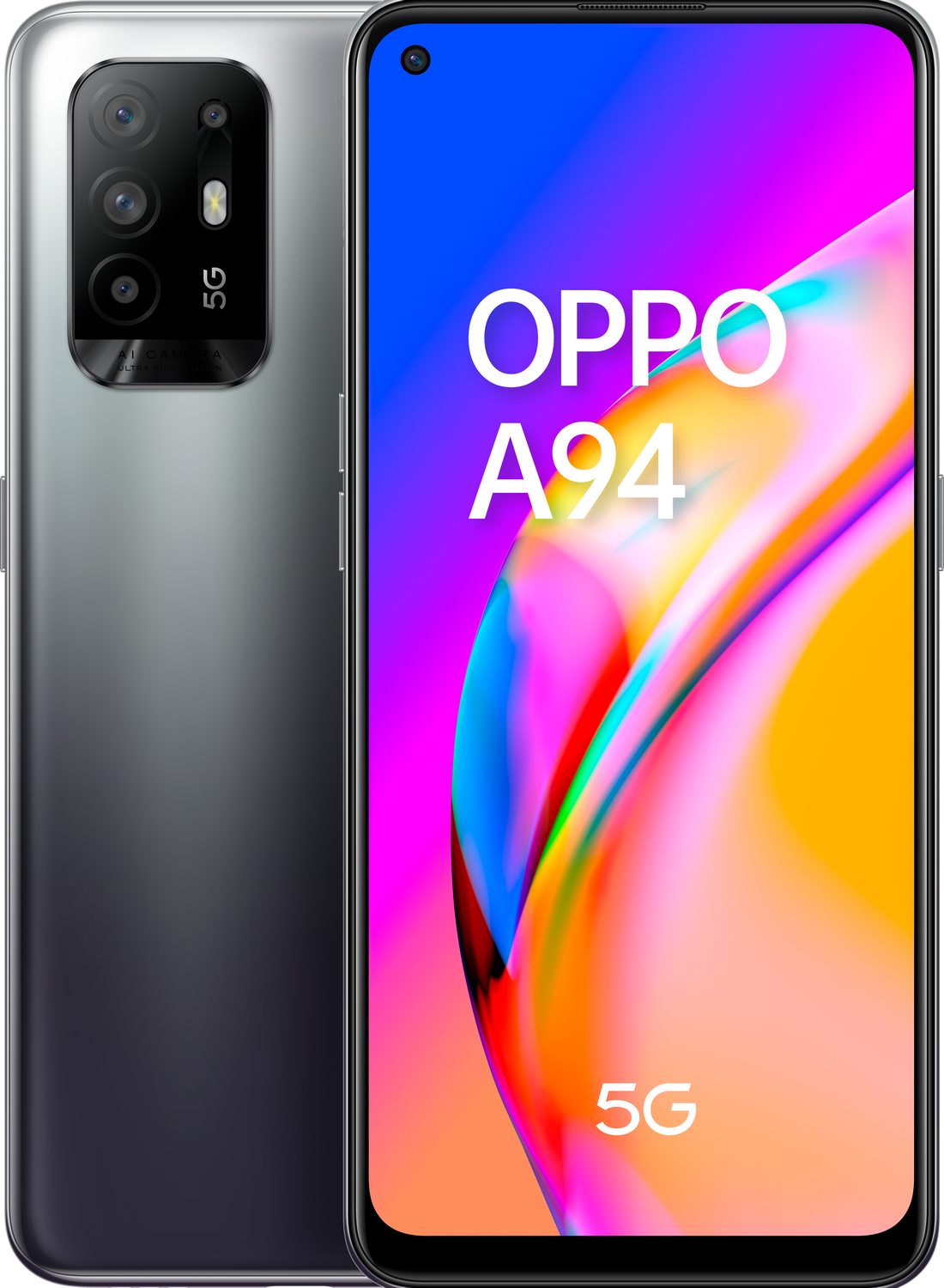 Oppo A94 5g 163 cm 6.43 sim doble coloros 11.1 usb tipo 8 gb 128 4310 mah negro smartphone pantalla 643 amoled fhd+ 90hz ram+ almacenamiento mediatek dimensity 800u 48+8+2+2 mp con carga 30 8128gb 1633 643“ 128gb 128gb+8gb