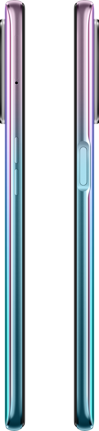 Dos lados de un smartphone, mostrando el botón de encendido, los botones de volumen y el lateral del teléfono.