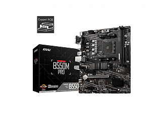 MSI B550M PRO AM4 DDR4 4600(OC) HDMI DVI VGA M.2 USB3.2 MATX Anakart