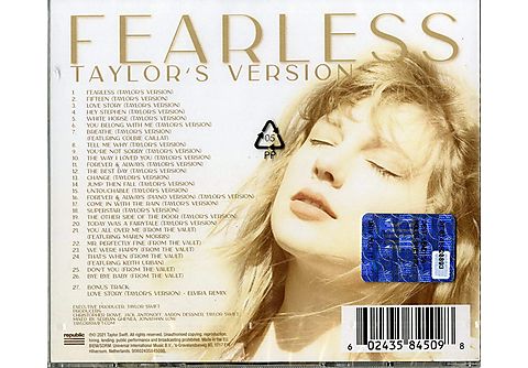 Taylor Swift Fearless (Taylor's Version) Pop CD