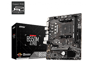 MSI B550M-A PRO AM4 DDR4 4600(OC) HDMI VGA DP M.2 USB3.2 MATX Anakart