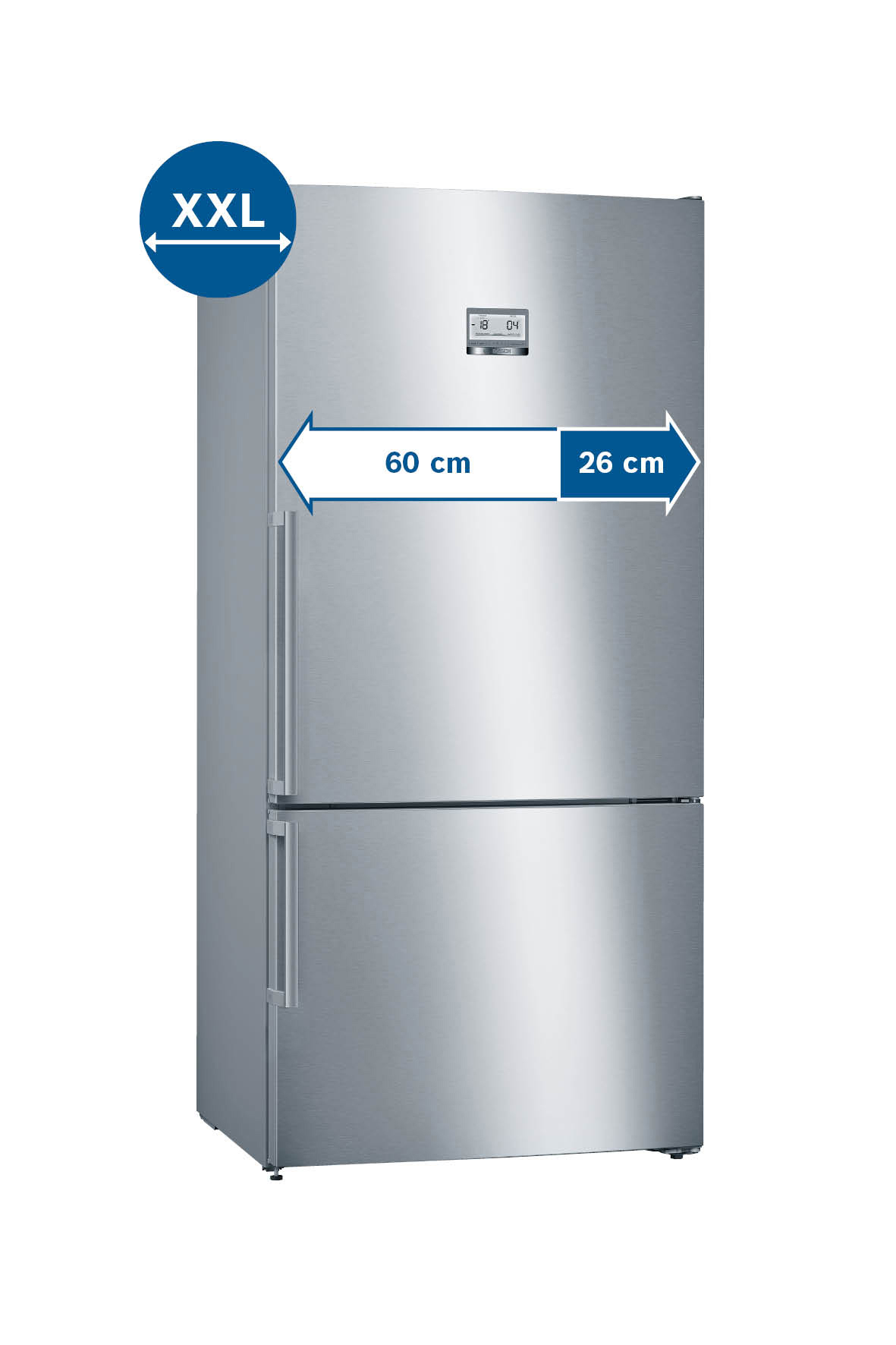 BOSCH KGN86AIDP Serie 6 Kühlgefrierkombination (D, 682 l, 1860 mm hoch, inox-antifingerprint)
