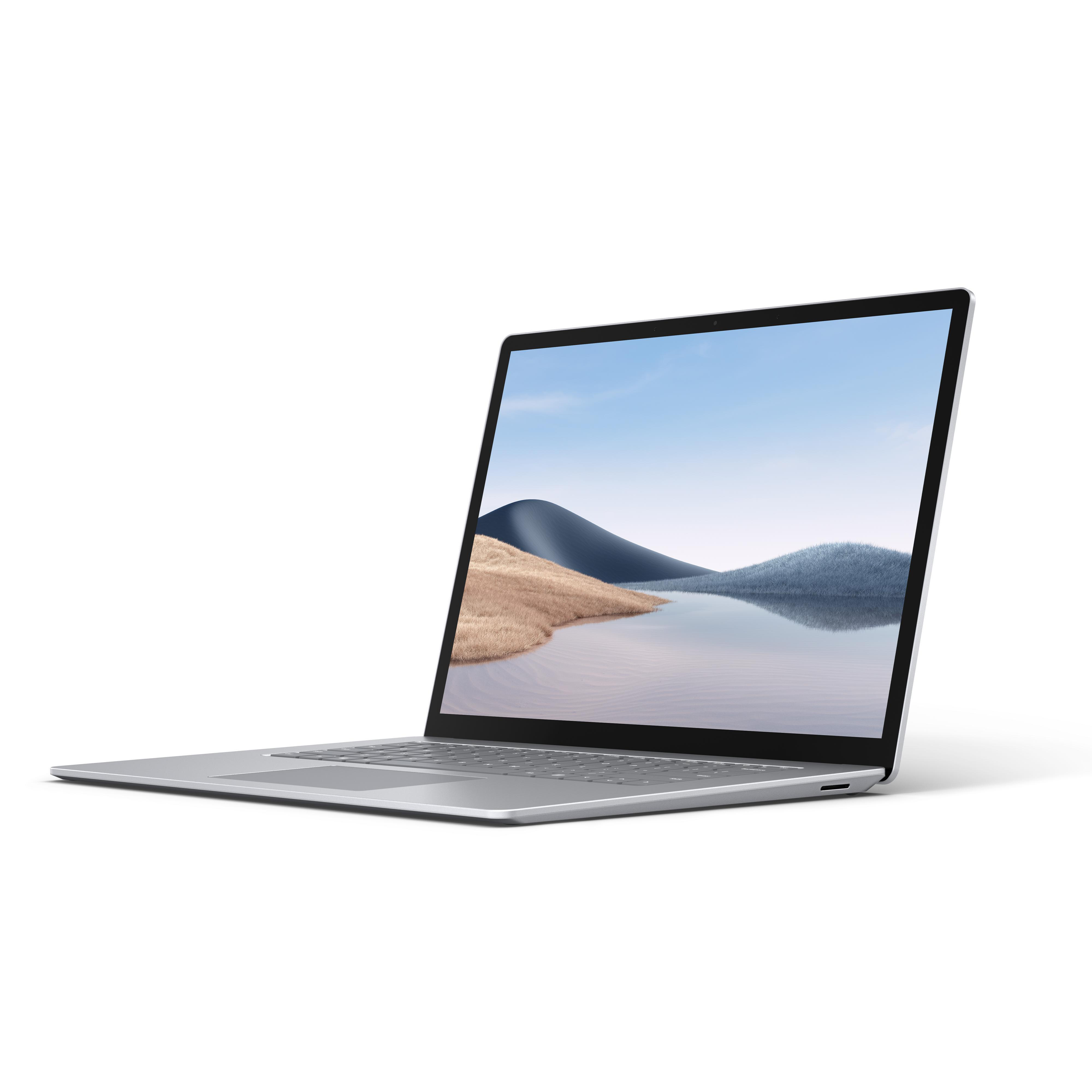 MICROSOFT Surface Laptop 4, 8 RAM, 15 8, GB Zoll SSD, 256 Touchscreen, Radeon™ Vega Prozessor, Notebook, mit 4980U Platin GB Display AMD AMD