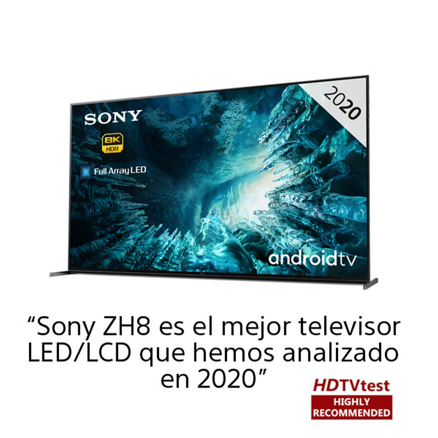 TV LED 85" - Sony KD85ZH8BAEP, 8K HDR, Full Array LED, Android TV,  X1 Ultimate, Acoustic Multi-Audio