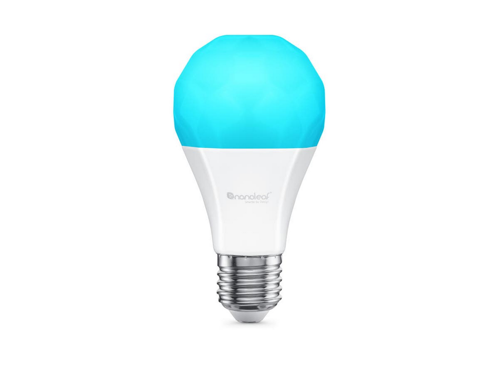 Bombilla inteligente - Nanoleaf Essentials A19, LED, 9W, 1100lm, RGB, E27, Control remoto, Blanco